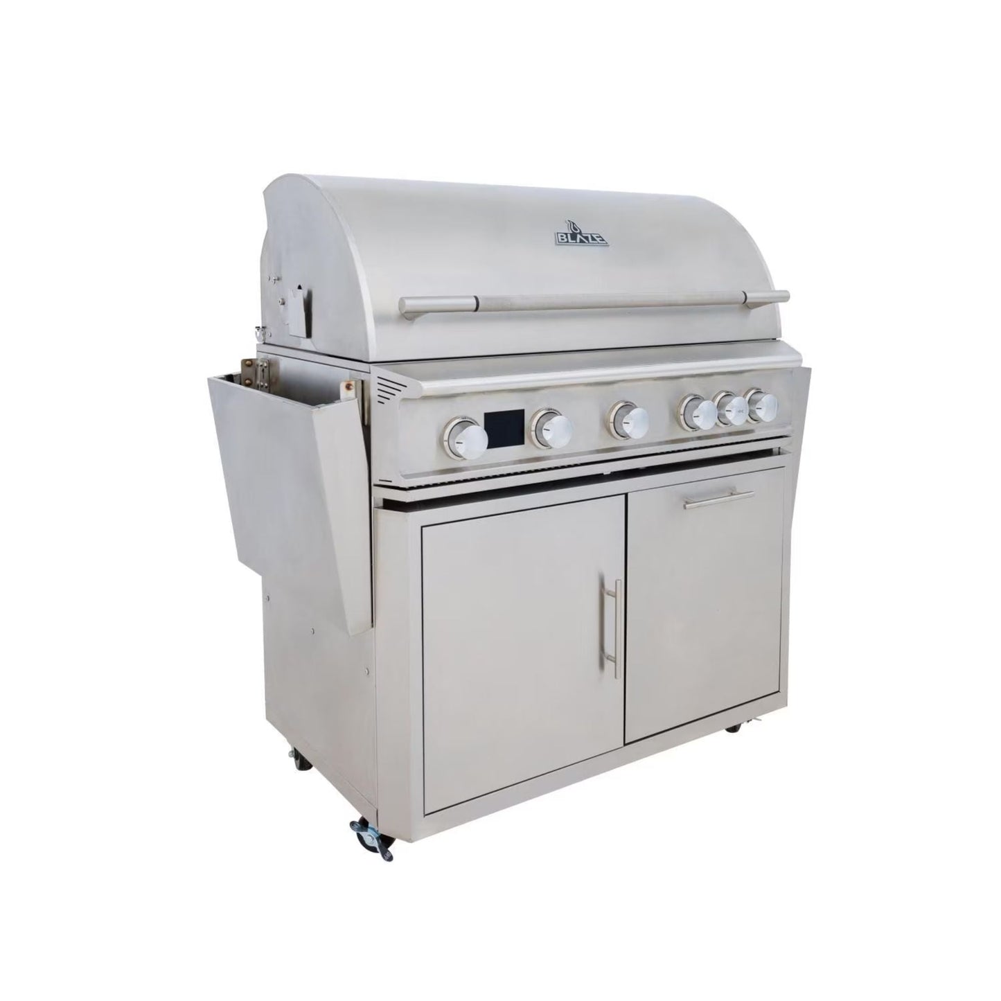 GRILLDEN™ blaze lte pro 40 inch 5 burner freestanding gas grill w digital temperature screen rear infrared burner