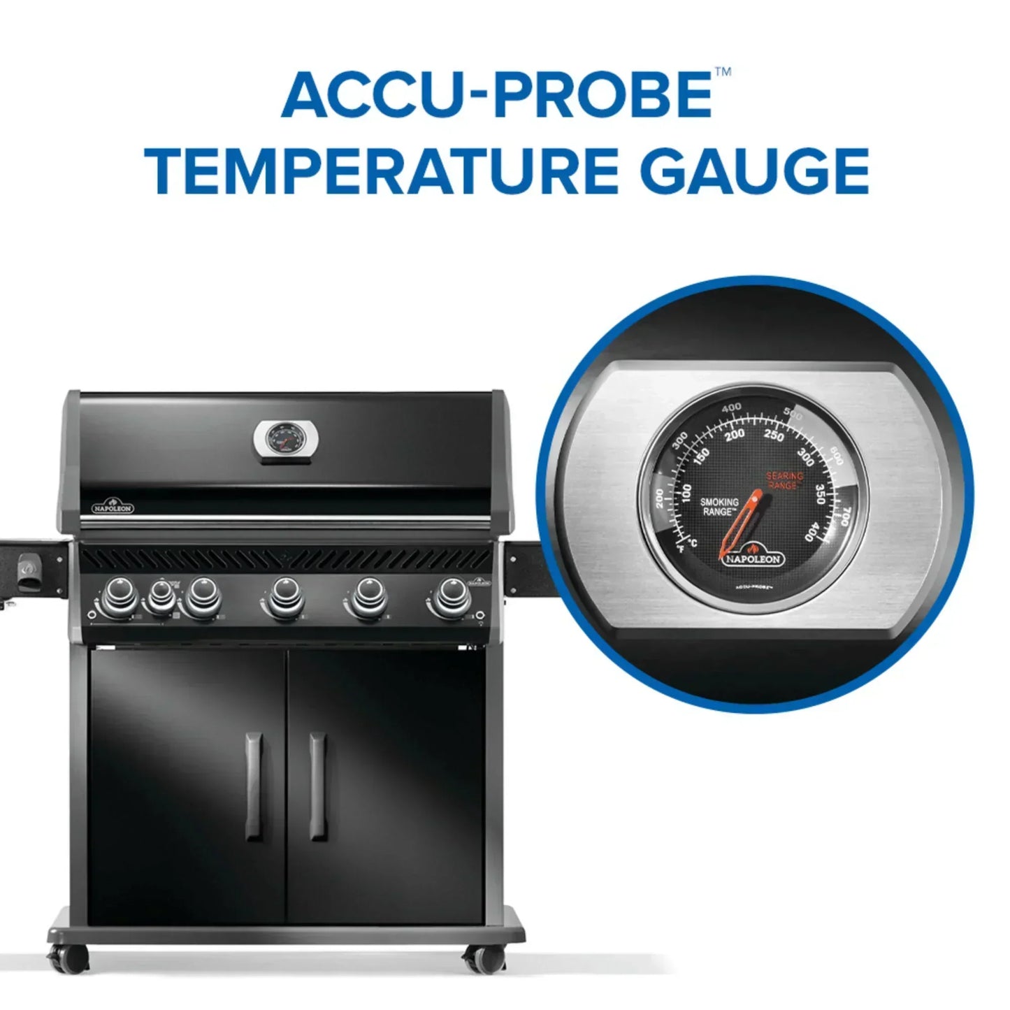 GRILLDEN™ napoleon rogue pro 625 sib black freestanding gas grill w infrared side burner
