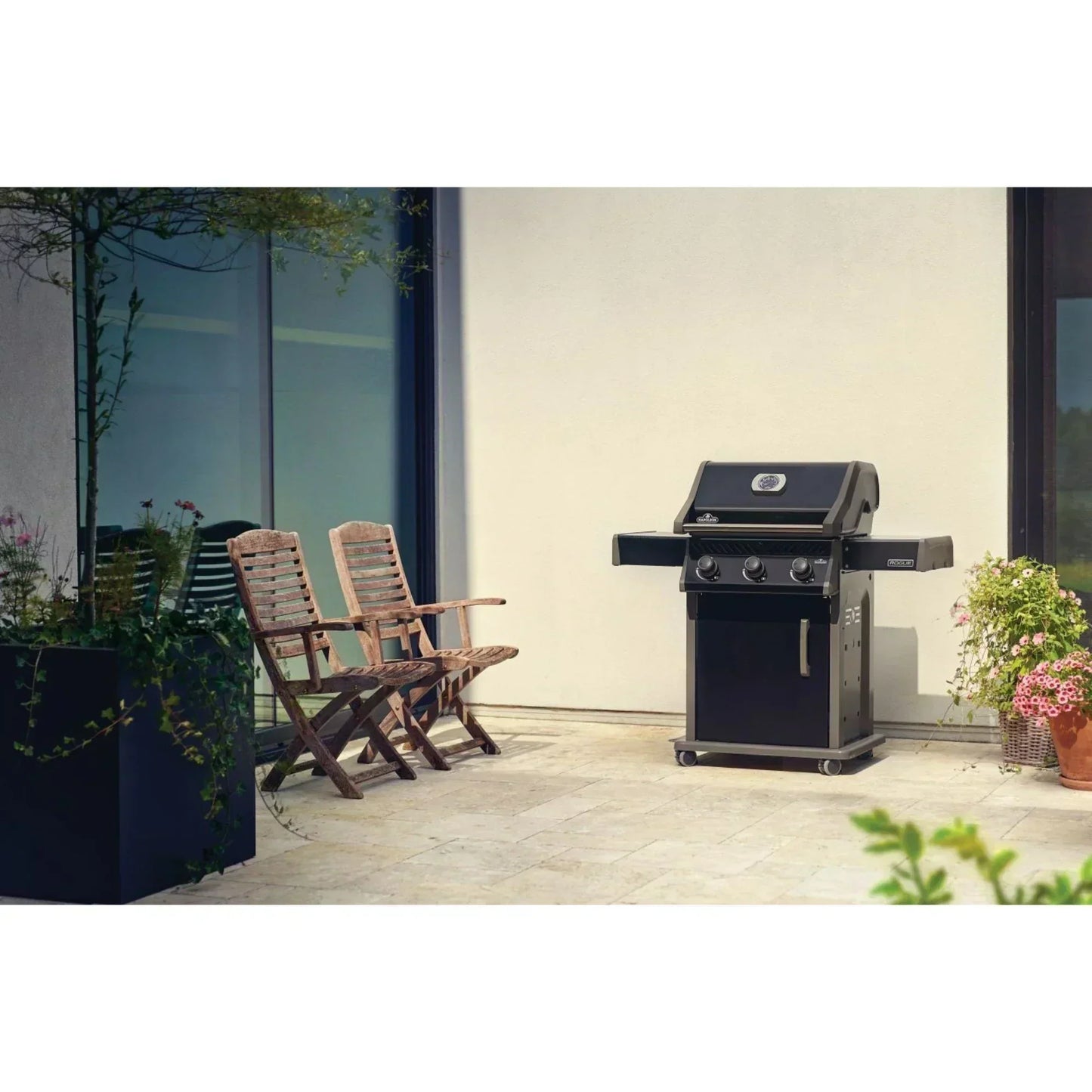 GRILLDEN™ napoleon rogue 425 freestanding gas grill w stainless steel grids