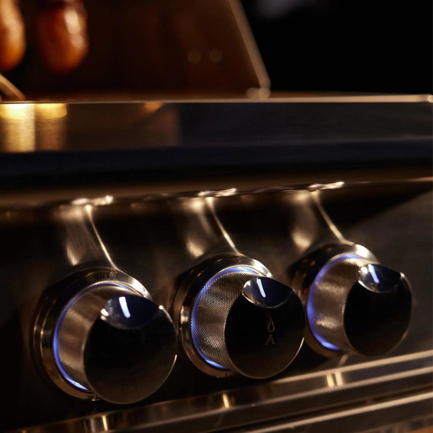 GRILLDEN™ blaze lte pro 40 inch 5 burner freestanding gas grill w digital temperature screen rear infrared burner