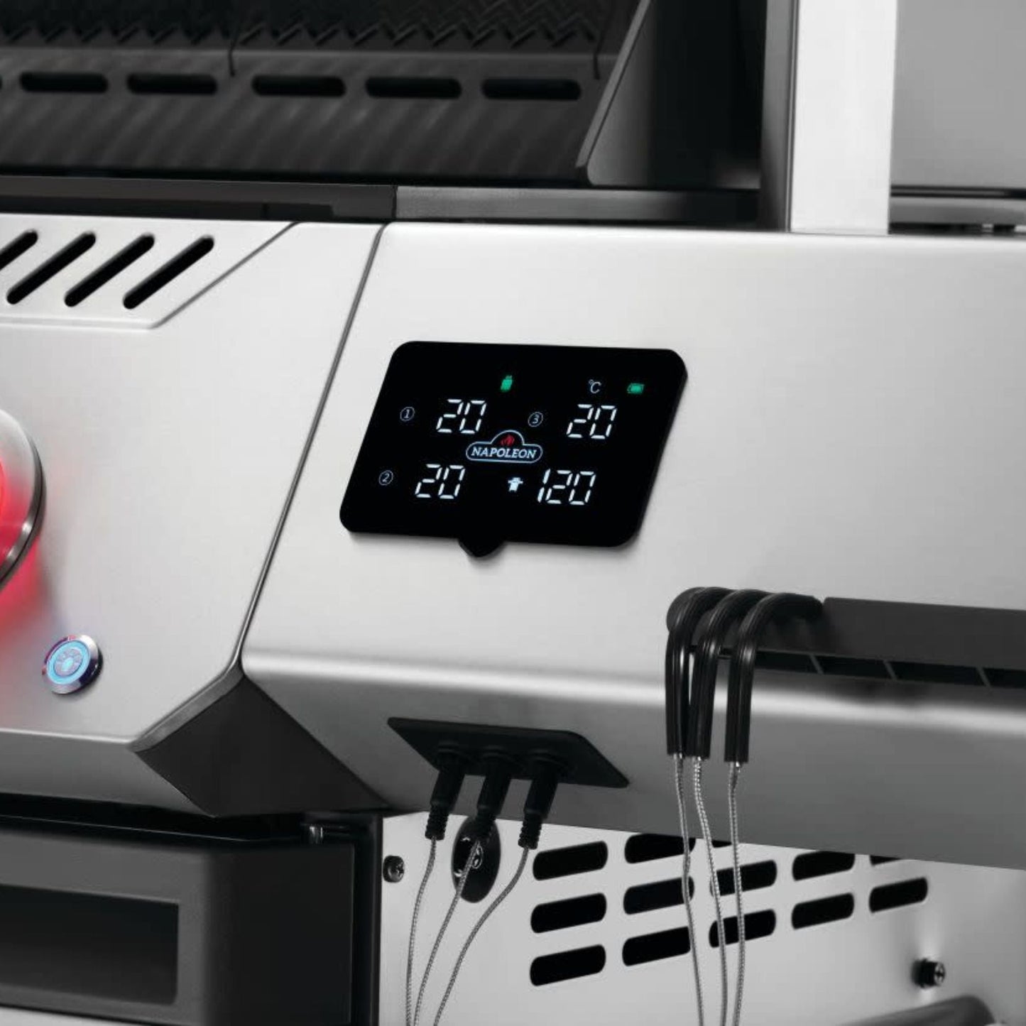 GRILLDEN™ napoleon new prestige® 500 connected rsib freestanding gas grill w infrared side and rear burner